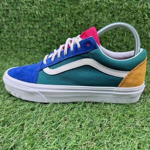 Vans Old Skool Yacht Club Womens Size 7.5 Blue Green Athletic Shoes Sneakers